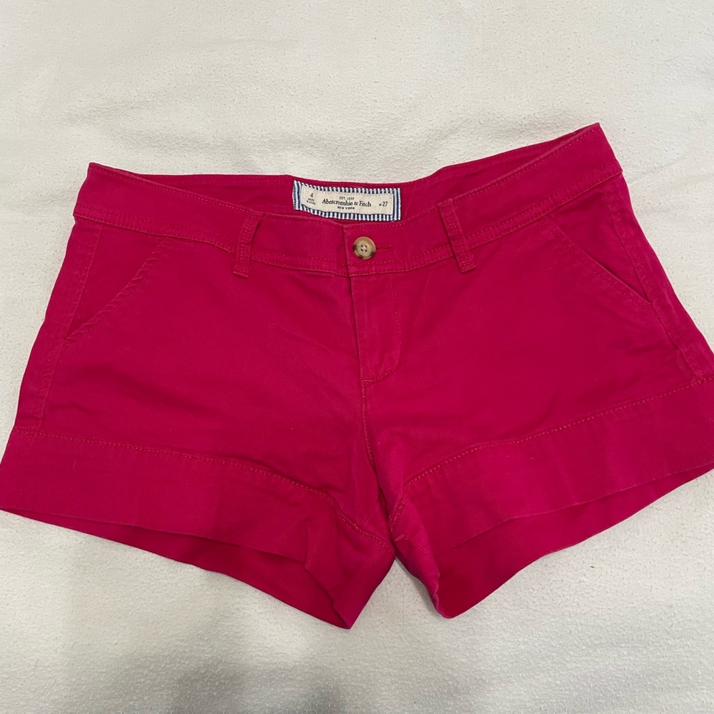 Pink Magenta Shorts Abercrombie & Fitch